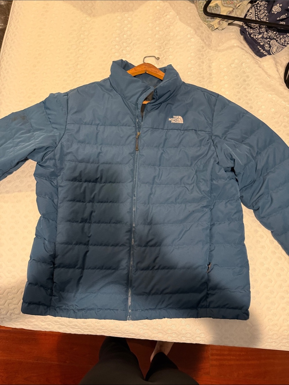 The North Face Men's Slate Blue Quilted Puffer Jacket